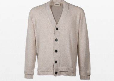 ATOMO FACTORY Ανδρικό Καφέ Knit Cardigan With Buttons - ATOMO FACTORY - 