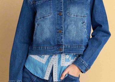 Attrativo γυναικείο denim μπουφάν - 9922934 Denim Blue - ATTRATTIVO - 