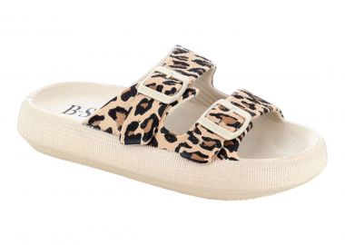 B-Soft Γυναικεία Παπούτσια Παντόφλες 24017 Μπέζ Animal - B-Soft - 