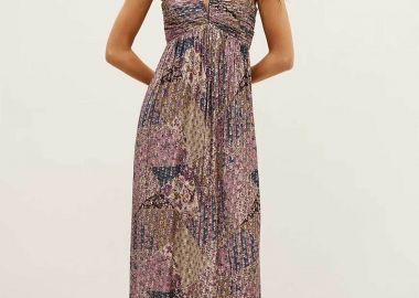 ba&sh γυναικείο maxi φόρεμα με all-over print 