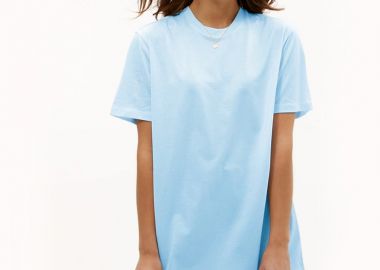 BABY BLUE BOYFRIEND TSHIRT - fashionroom - 