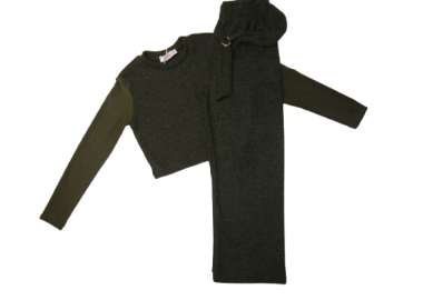 BABYLON ΠΑΙΔΙΚΟ ΣΕΤ ΜΕ ΠΛΕΚΤΗ ΠΑΝΤΕΛΟΝΑ 1955 - πράσινο ΠΡΑΣΙΝΟ - BABYLON - 