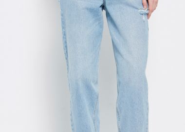 Baggy fit τζιν παντελόνι με φθορές - FUNKY BUDDHA - 