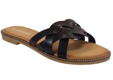 Bagiota Shoes Γυναικείες Παντόφλες LS-063 Μαύρο - Bagiota Shoes - 