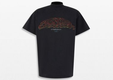 BALENCIAGA Ανδρικό Back Flip T-Shirt Oversized - BALENCIAGA - 