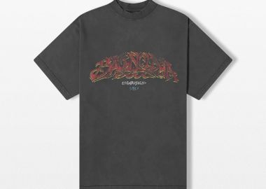 BALENCIAGA Ανδρικό Back Flip T-Shirt Oversized - BALENCIAGA - 