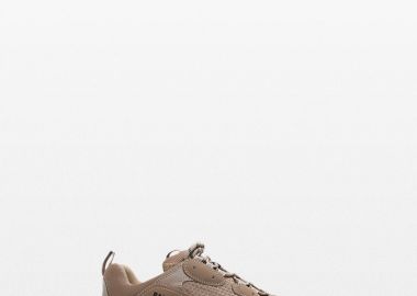 BALENCIAGA Ανδρικό Καφέ Triple S Sneakers Light Brown - BALENCIAGA - 