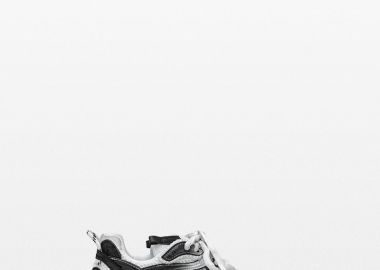 BALENCIAGA Ανδρικό Λευκό Runner 2 Gradient Sneakers - BALENCIAGA - 