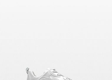 BALENCIAGA Ανδρικό Λευκό Triple S Sneakers - BALENCIAGA - 