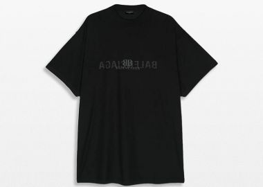 BALENCIAGA Ανδρικό Logo-Print Cotton T-Shirt - BALENCIAGA - 