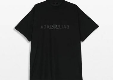 BALENCIAGA Ανδρικό Logo-Print Cotton T-Shirt - BALENCIAGA - 