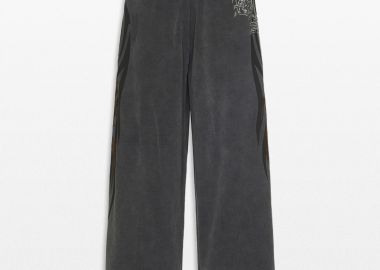 BALENCIAGA Ανδρικό Μαύρο Baggy Sweatpants - BALENCIAGA - 