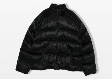 BALENCIAGA Ανδρικό Μαύρο Down Jacket - BALENCIAGA - 