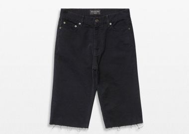 BALENCIAGA Ανδρικό Μαύρο Slim Shorts In Black - BALENCIAGA - 