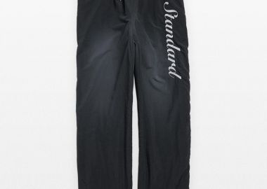 BALENCIAGA Ανδρικό Μαύρο Standard Script Large Tracksuit Pants - BALENCIAGA - 