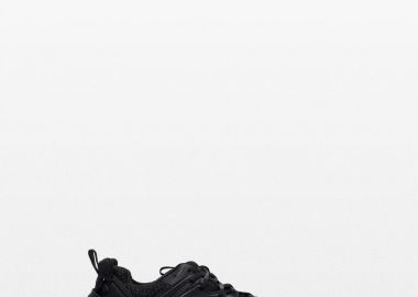 BALENCIAGA Ανδρικό Μαύρο Track Signature Sneakers - BALENCIAGA - 