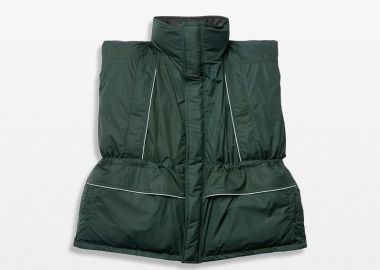 BALENCIAGA Ανδρικό Πράσινο Wrap Gilet - BALENCIAGA - 