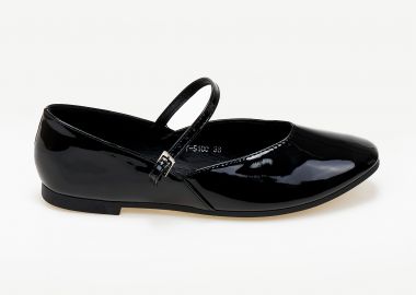 Ballet shoes με μπαρέτα - Μαύρο - Issue - 