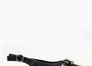 Ballet shoes μυτερά εξώφτερνα με αγκράφες - Μαύρο - Issue - 