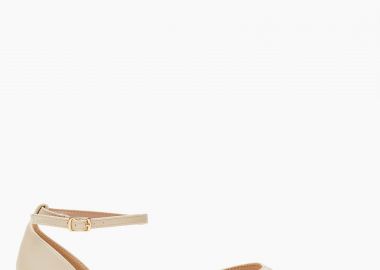 Ballet shoes μυτερά με διαφάνεια και μπαρέτα - Μπεζ - Issue - 