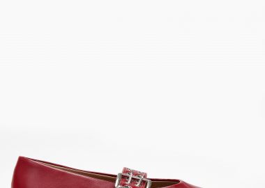 Ballet shoes μυτερά με μεταλλικές λεπτομέρειες - Μπορντώ - Issue - 