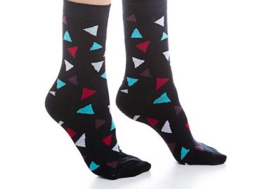 ΒΑΜΒΑΚΕΡΗ ΓΥΝΑΙΚΕΙΑ ΚΑΛΤΣΑ INIZIO ΜΕ ΓΕΩΜΕΤΡΙΚΑ ΣΧΗΜΑΤΑ 3102 ΜΠΛΕ - INIZIO - 