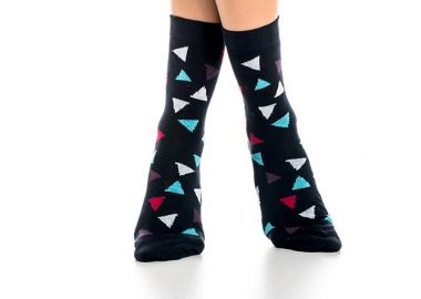 ΒΑΜΒΑΚΕΡΗ ΓΥΝΑΙΚΕΙΑ ΚΑΛΤΣΑ INIZIO ΜΕ ΓΕΩΜΕΤΡΙΚΑ ΣΧΗΜΑΤΑ 3102 ΤΖΙΝ - INIZIO - 