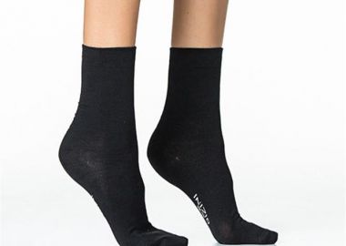 ΒΑΜΒΑΚΕΡΗ ΜΟΝΟΧΡΩΜΗ ΓΥΝΑΙΚΕΙΑ ΚΑΛΤΣΑ ΙΝΙΖΙΟ 3110 ΜΑΥΡΟ - INIZIO - 