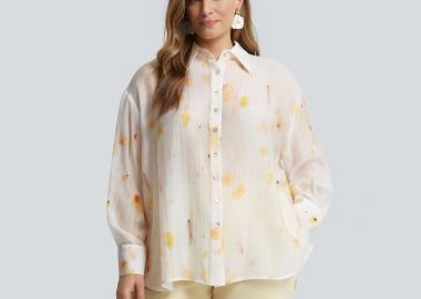 Βαμβακερό artistic-print πουκάμισο - MAT FASHION - 