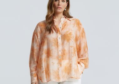 Βαμβακερό artistic-print πουκάμισο - MAT FASHION - 