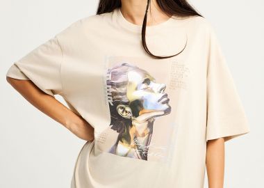 Βαμβακερό γυναικείο t-shirt - FUNKY BUDDHA - 