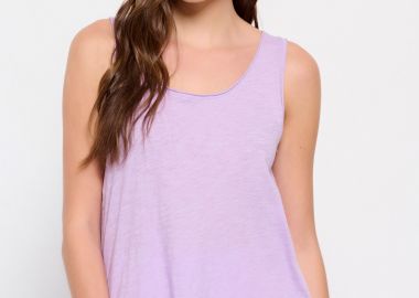 Βαμβακερό μονόχρωμο tank top - FUNKY BUDDHA - 