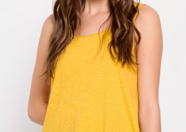 Βαμβακερό μονόχρωμο tank top - FUNKY BUDDHA - 