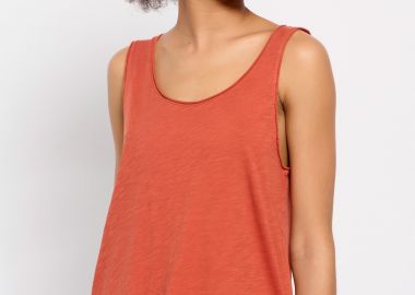 Βαμβακερό μονόχρωμο tank top - FUNKY BUDDHA - 