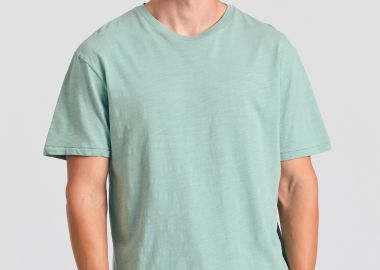 Βαμβακερό t-shirt με κεντημένο logo Garage 55. - GARAGE 55 - 