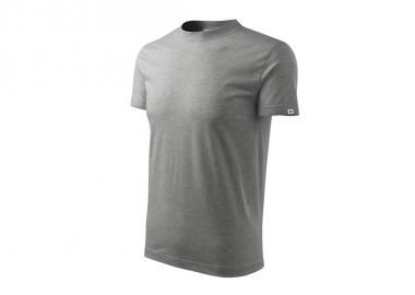 Base unisex Tshirt dark gray melange brand label - Rimeck - 