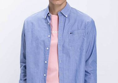 Basefield ανδρικό overshirt Regular Fit - D254001941106101 Μπλε - BASEFIELD - 