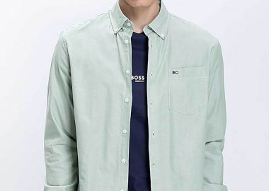 Basefield ανδρικό overshirt Regular Fit - D254001941500101 Πράσινο - BASEFIELD - 