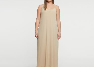 Basic αμάνικο φόρεμα super jersey - MAT FASHION - 