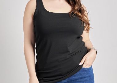 Basic αμάνικο top -  - 