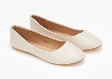 Basic flat μπαλαρίνες - Μπεζ - Issue - 