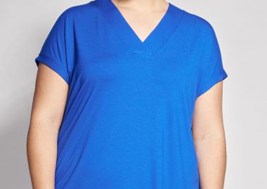 BASIC Μπλούζα με φάσα V -  - 