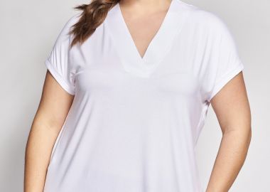 BASIC Μπλούζα με φάσα V -  - 