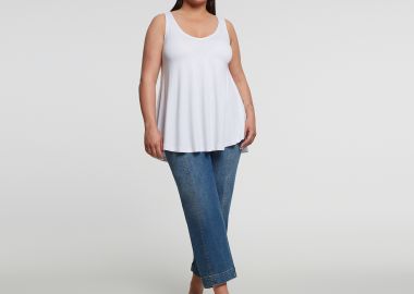 Basic μπλούζα με στρογγυλάδα - MAT FASHION - 