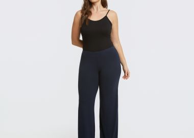 Basic παντελόνα βισκόζη - MAT FASHION - 