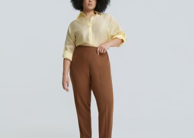 Basic παντελόνι cigarette - MAT FASHION - 