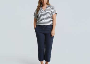 Basic παντελόνι cropped - MAT FASHION - 