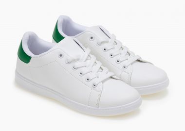 Basic sneakers με κορδόνια - Πράσινο - Issue - 