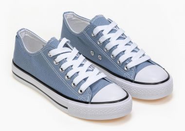 Basic sneakers πάνινα - Γαλάζιο - Issue - 