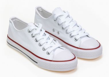 Basic sneakers πάνινα - Λευκό - Issue - 